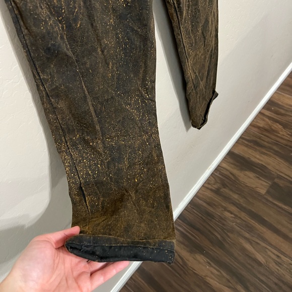 Urban Renewal Remnants Acid Wash Twill Pant S brown pleated pockets NWT - Picture 12 of 15